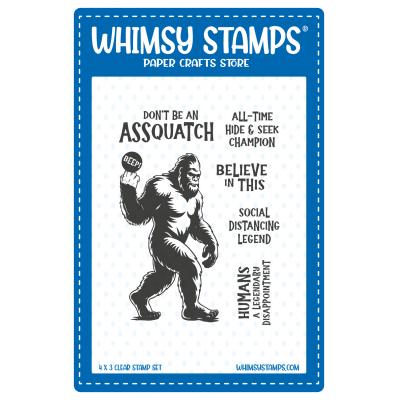 Whimsy Stamps Stempel - Big Foot Assquatch