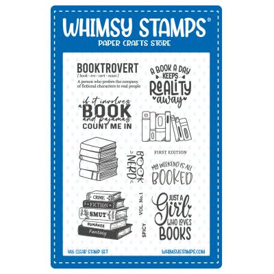 Whimsy Stamps Stempel - Book Nerd