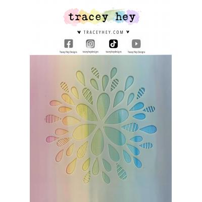 Tracey Hey Stencil - Burst