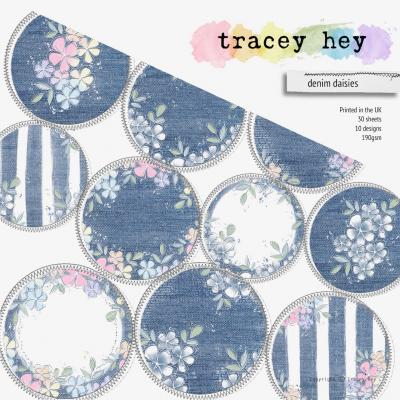 Tracey Hey Paper Pad - Denim Daisies