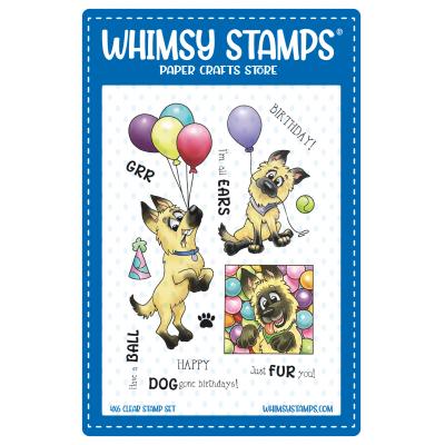 Whimsy Stamps Stempel - Doggone Birthdays