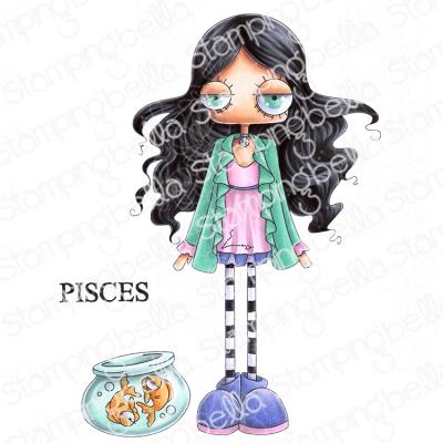 Stamping Bella Stempel - Oddball Zodiac Pisces