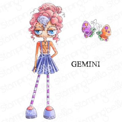 Stamping Bella Stempel - Oddball Zodiac Gemini