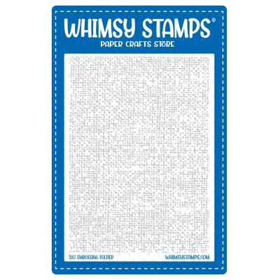 Whimsy Stamps Embossing Folder - Canvas