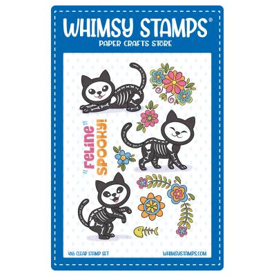 Whimsy Stamps Stempel - Feline Spooky
