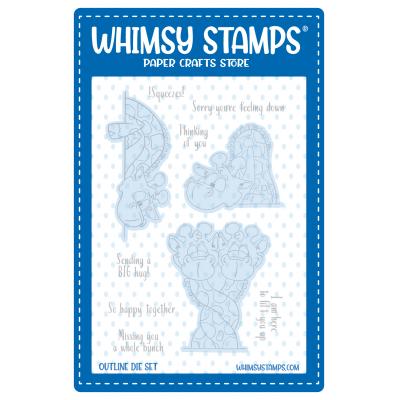 Whimsy Stamps Cutting Dies - Giraffes Thinking of You