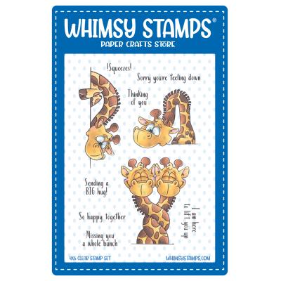 Whimsy Stamps Stempel - Giraffes Thinking of You