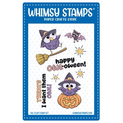 Whimsy Stamps Stempel - h-OWL-oween