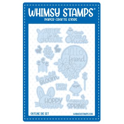 Whimsy Stamps Cutting Dies - Hello Friend