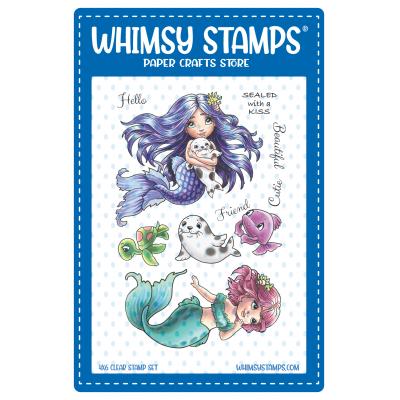 Whimsy Stamps Stempel - Mermaid Friends