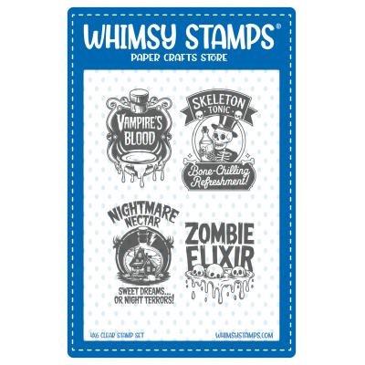 Whimsy Stamps Stempel - Potion Bottle Labels
