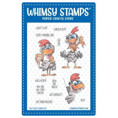 Whimsy Stamps Stempel - Rowdy Rooster