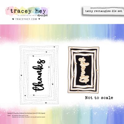 Tracey Hey Cutting Dies - Tatty Rectangles