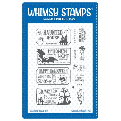 Whimsy Stamps Stempel - Terrific Halloween Tickets