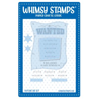 Whimsy Stamps Cutting Dies - Wanted Poster