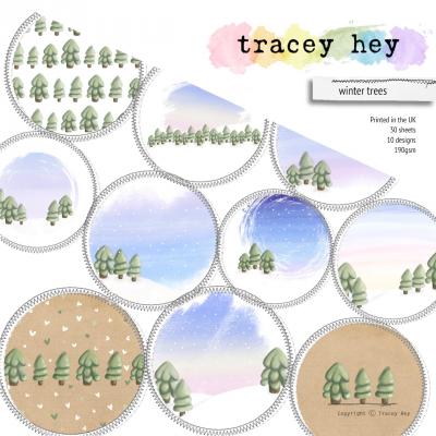 Tracey Hey Paper Pad - Winter Trees