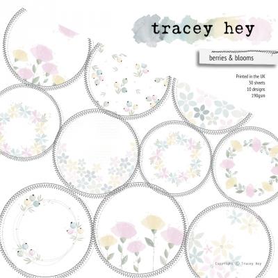 Tracey Hey Paper Pad - Berries & Blooms