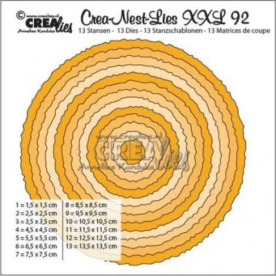 Crealies Crea-Nest-Lies XXL Dies - Circles With Rough Edges