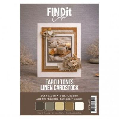 Find It Linen Cardstock - Earth Tones