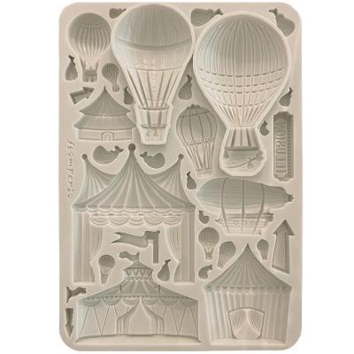 Stamperia Alice in Christmas Mould - Circus and Air Balloons